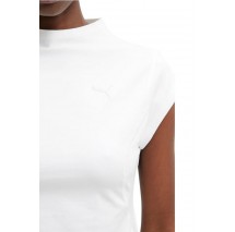 PUMA PUMATECH SENSE DRYCELL SLIM T-SHIRT ΜΠΛΟΥΖΑ ΓΥΝΑΙΚΕΙΑ WHITE