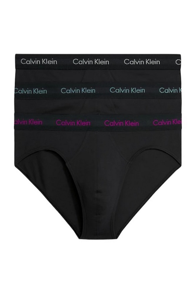 CALVIN KLEIN HIP BRIEF 3PK ΕΣΩΡΟΧΟ ΑΝΔΡΙΚΟ BLACK/FOUXIA