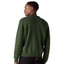 LEVIS CLASSIC HM SWEATER ΜΠΛΟΥΖΑ ΠΛΕΚΤΗ ΑΝΔΡΙΚΗ GREEN