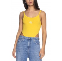 CALVIN KLEIN JEANS SEASONAL MONOGRAM HIGH LEG BODY ΚΟΡΜΑΚΙ ΓΥΝΑΙΚΕΙΟ YELLOW