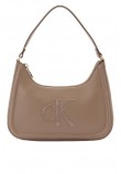 CALVIN KLEIN RAISED CK SMALL SHOULDER BAG ΤΣΑΝΤΑ ΓΥΝΑΙΚΕΙΑ TAUPE