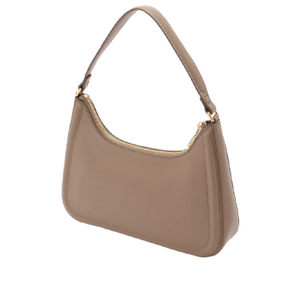 CALVIN KLEIN RAISED CK SMALL SHOULDER BAG ΤΣΑΝΤΑ ΓΥΝΑΙΚΕΙΑ TAUPE