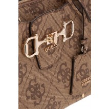 GUESS JANIE LOGO GIRLFRIEND SATCHEL ΤΣΑΝΤΑ ΓΥΝΑΙΚΕΙΑ LATTE