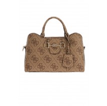 GUESS JANIE LOGO GIRLFRIEND SATCHEL ΤΣΑΝΤΑ ΓΥΝΑΙΚΕΙΑ LATTE