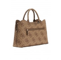 GUESS JANIE LOGO GIRLFRIEND SATCHEL ΤΣΑΝΤΑ ΓΥΝΑΙΚΕΙΑ LATTE