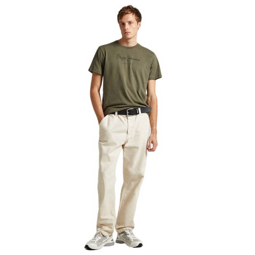 PEPE JEANS LONDON DROP 1 EGGOT-SHIRT ΜΠΛΟΥΖΑ ΑΝΔΡΙΚΗ MILITARY GREEN