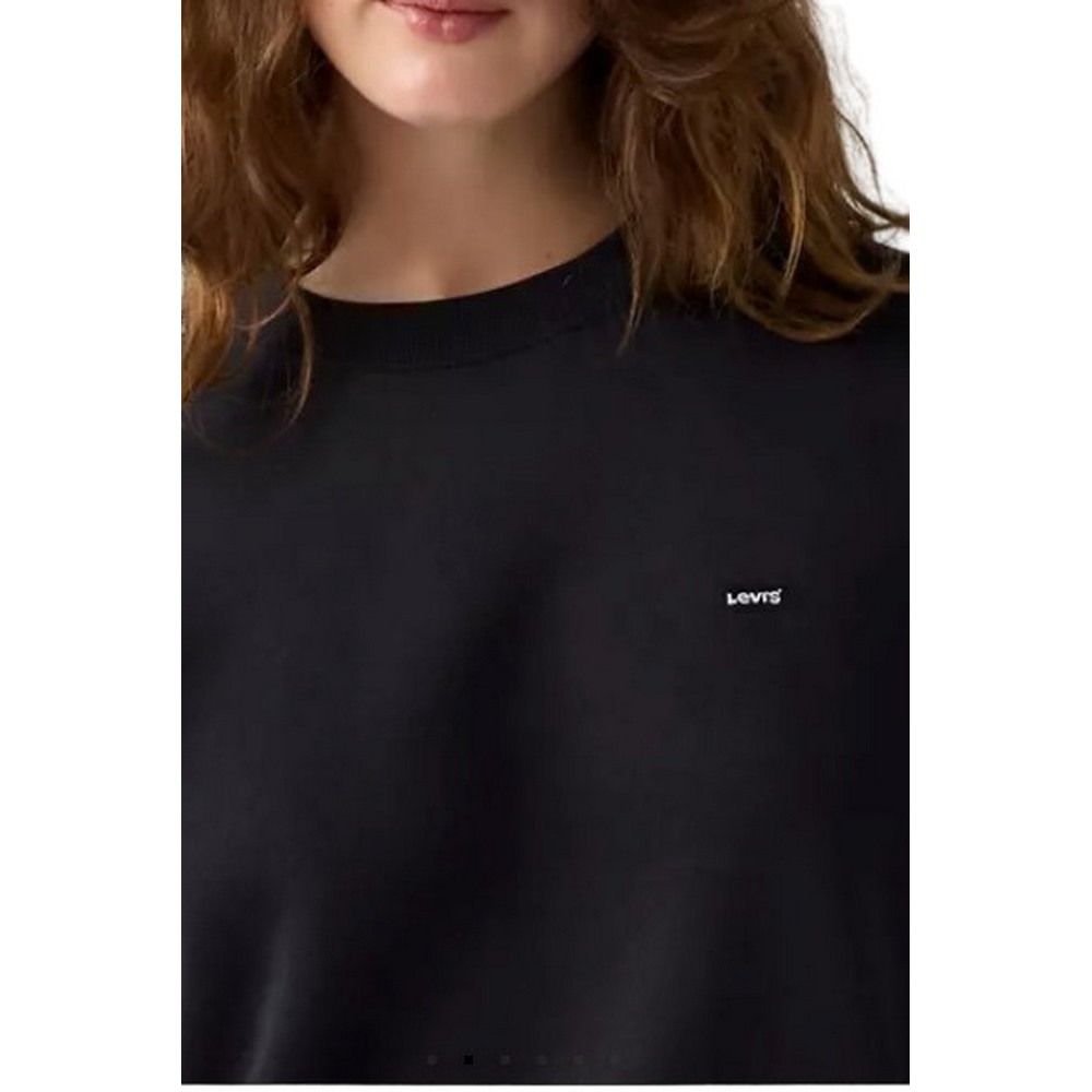 LEVIS EVERYDAY CREW SWEATSHIRT ΜΠΛΟΥΖΑ ΦΟΥΤΕΡ ΓΥΝΑΙΚΕΙΑ BLACK