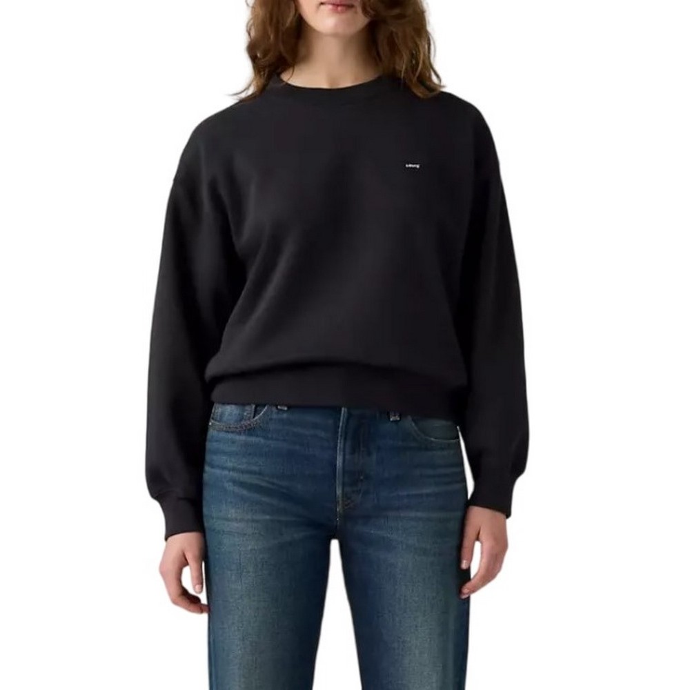 LEVIS EVERYDAY CREW SWEATSHIRT ΜΠΛΟΥΖΑ ΦΟΥΤΕΡ ΓΥΝΑΙΚΕΙΑ BLACK