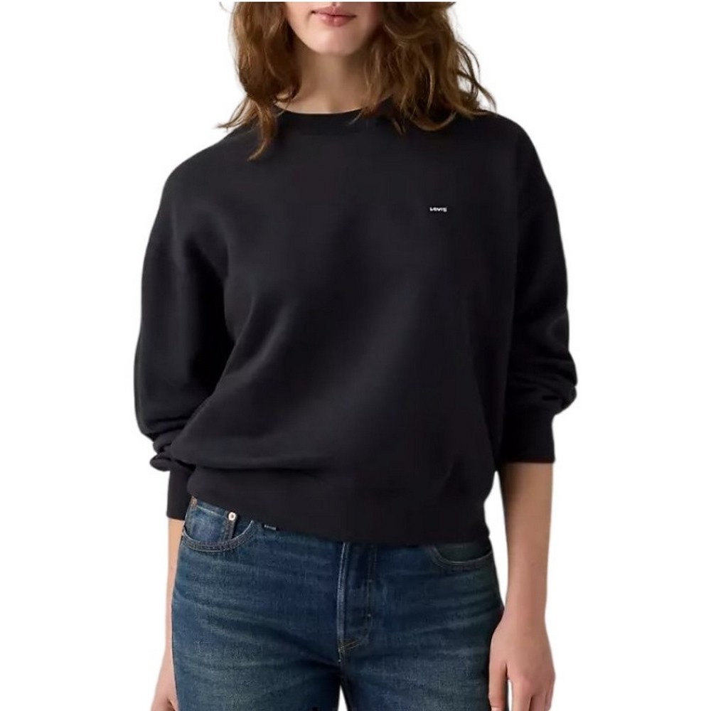 LEVIS EVERYDAY CREW SWEATSHIRT ΜΠΛΟΥΖΑ ΦΟΥΤΕΡ ΓΥΝΑΙΚΕΙΑ BLACK