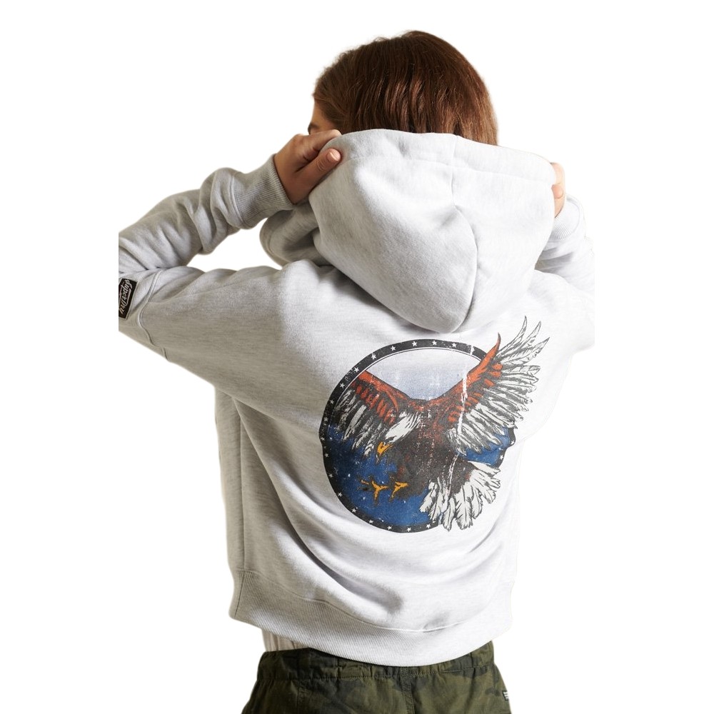 ZAKETA ΦΟΥΤΕΡ ΓΥΝΑΙΚΕΙΑ SUPERDRY GREY ZAKETA ΦΟΥΤΕΡ ΓΥΝΑΙΚΕΙΑ SUPERDRY GREY