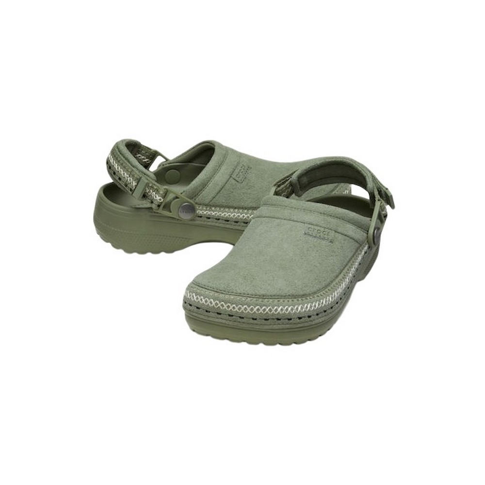 CROCS CRAFTED VEGAN SUEDE STITCH ΠΕΔΙΛΟ UNISEX OLIVE