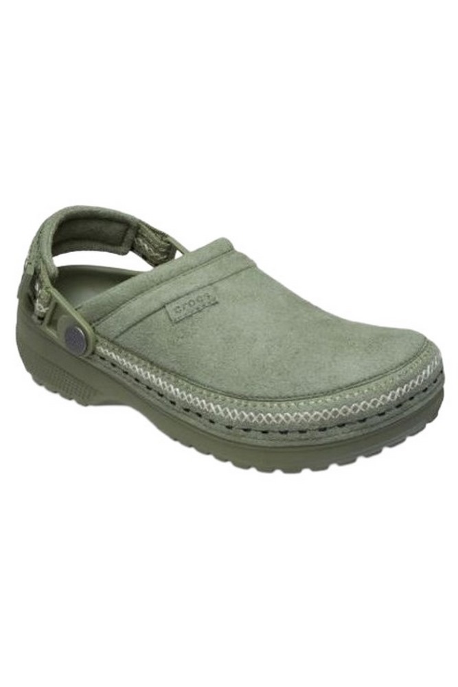 CROCS CRAFTED VEGAN SUEDE STITCH ΠΕΔΙΛΟ UNISEX OLIVE