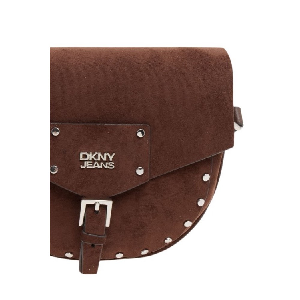 DKNY PAYTON FLAP CROSSBODY HANDBAG R62EMR47 ΤΣΑΝΤΑ ΓΥΝΑΙΚΕΙΑ DARK BROWN