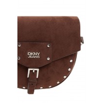 DKNY PAYTON FLAP CROSSBODY HANDBAG R62EMR47 ΤΣΑΝΤΑ ΓΥΝΑΙΚΕΙΑ DARK BROWN