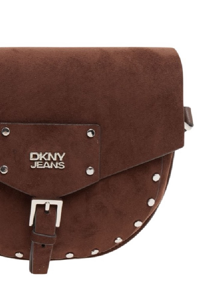 DKNY PAYTON FLAP CROSSBODY HANDBAG R62EMR47 ΤΣΑΝΤΑ ΓΥΝΑΙΚΕΙΑ DARK BROWN