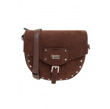 DKNY PAYTON FLAP CROSSBODY HANDBAG R62EMR47 ΤΣΑΝΤΑ ΓΥΝΑΙΚΕΙΑ DARK BROWN
