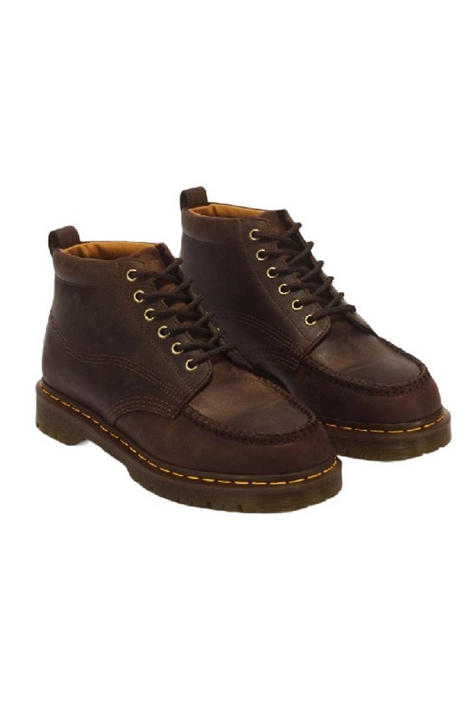 DR MARTENS LOWELL CHUKKA 6 EYE BOOT ΠΑΠΟΥΤΣΙ ΑΝΔΡΙΚΟ DARK BROWN