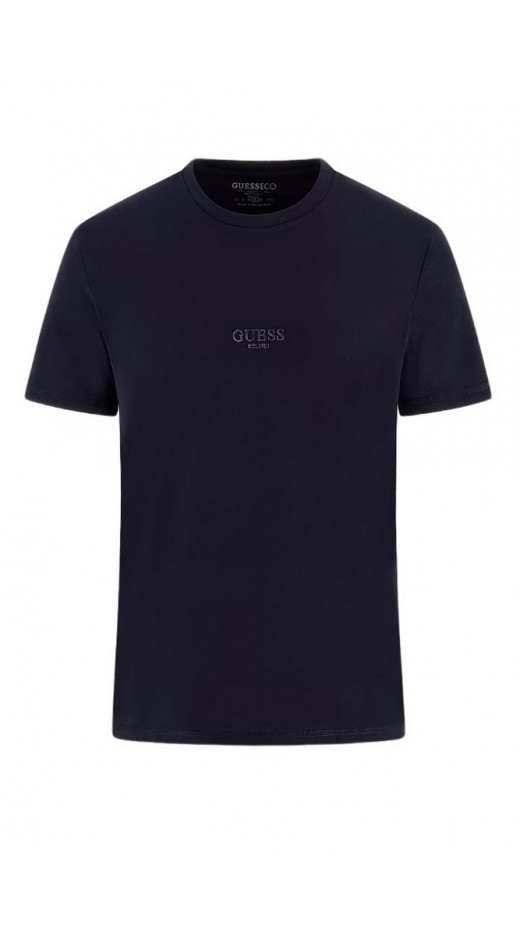 GUESS AIDY CN SS TEE T-SHIRT ΜΠΛΟΥΖΑ ΑΝΔΡΙΚΗ NAVY