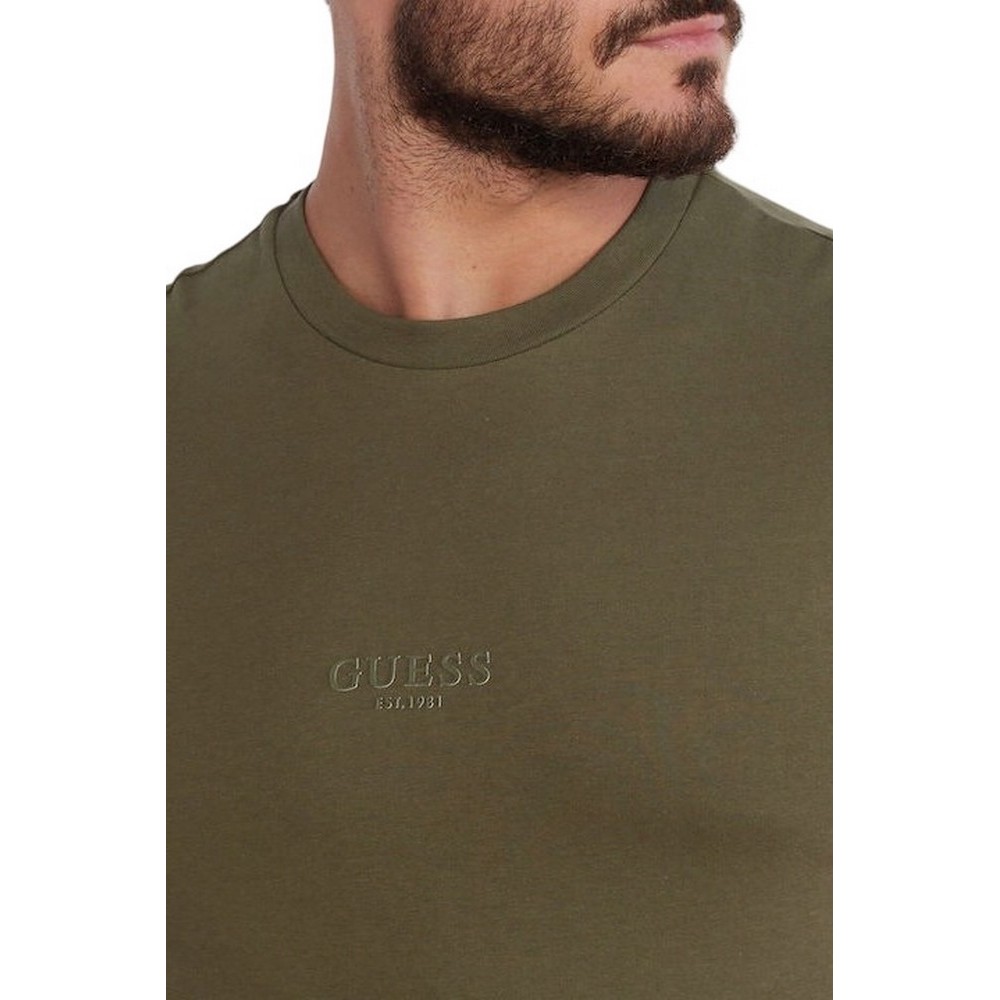 GUESS AIDY T-SHIRT ΜΠΛΟΥΖΑ ΑΝΔΡΙΚΗ KHAKI