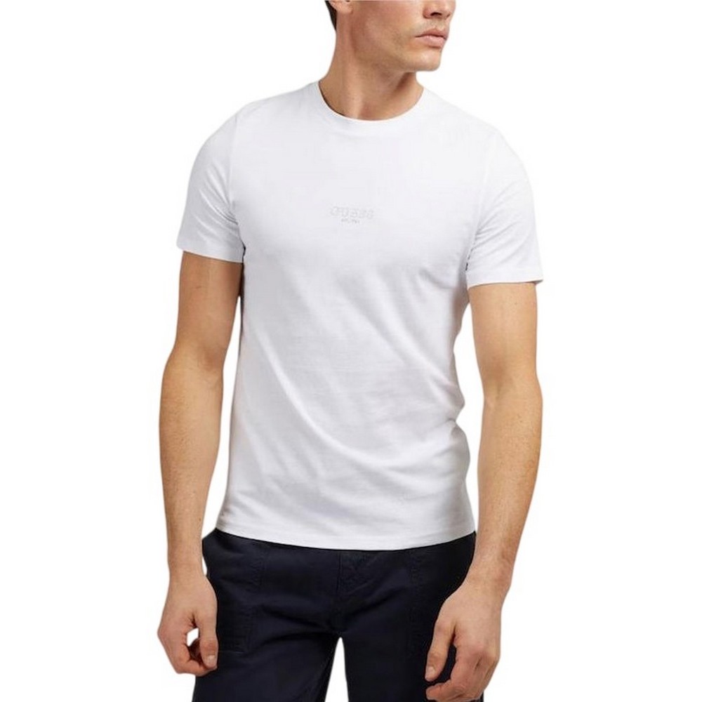 GUESS AIDY T-SHIRT ΜΠΛΟΥΖΑ ΑΝΔΡΙΚΗ WHITE