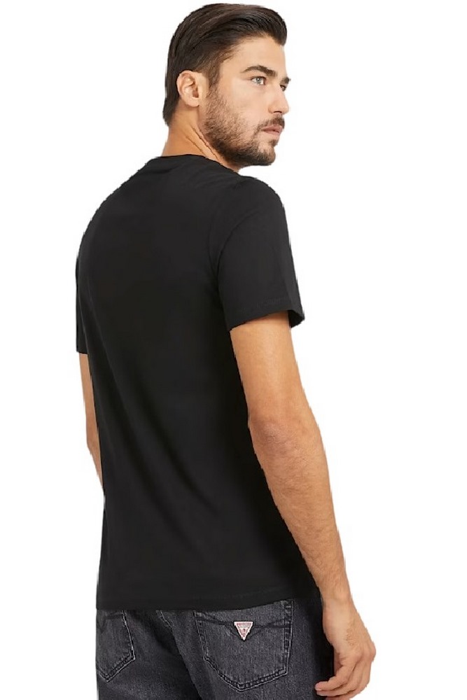 GUESS AIDY CN SS TEE T-SHIRT ΜΠΛΟΥΖΑ ΑΝΔΡΙΚΗ BLACK