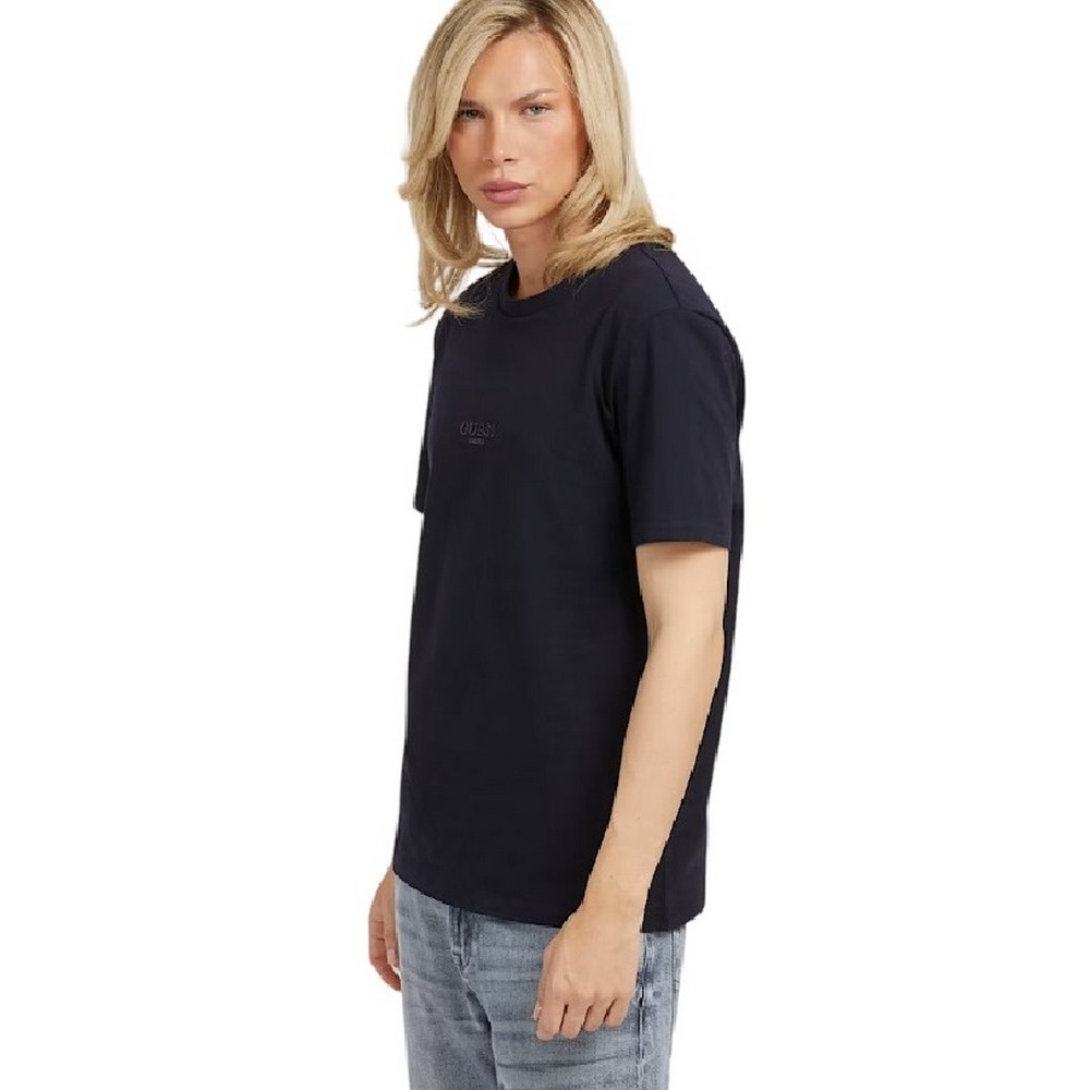 GUESS AIDY T-SHIRT ΜΠΛΟΥΖΑ ΑΝΔΡΙΚΗ NAVY