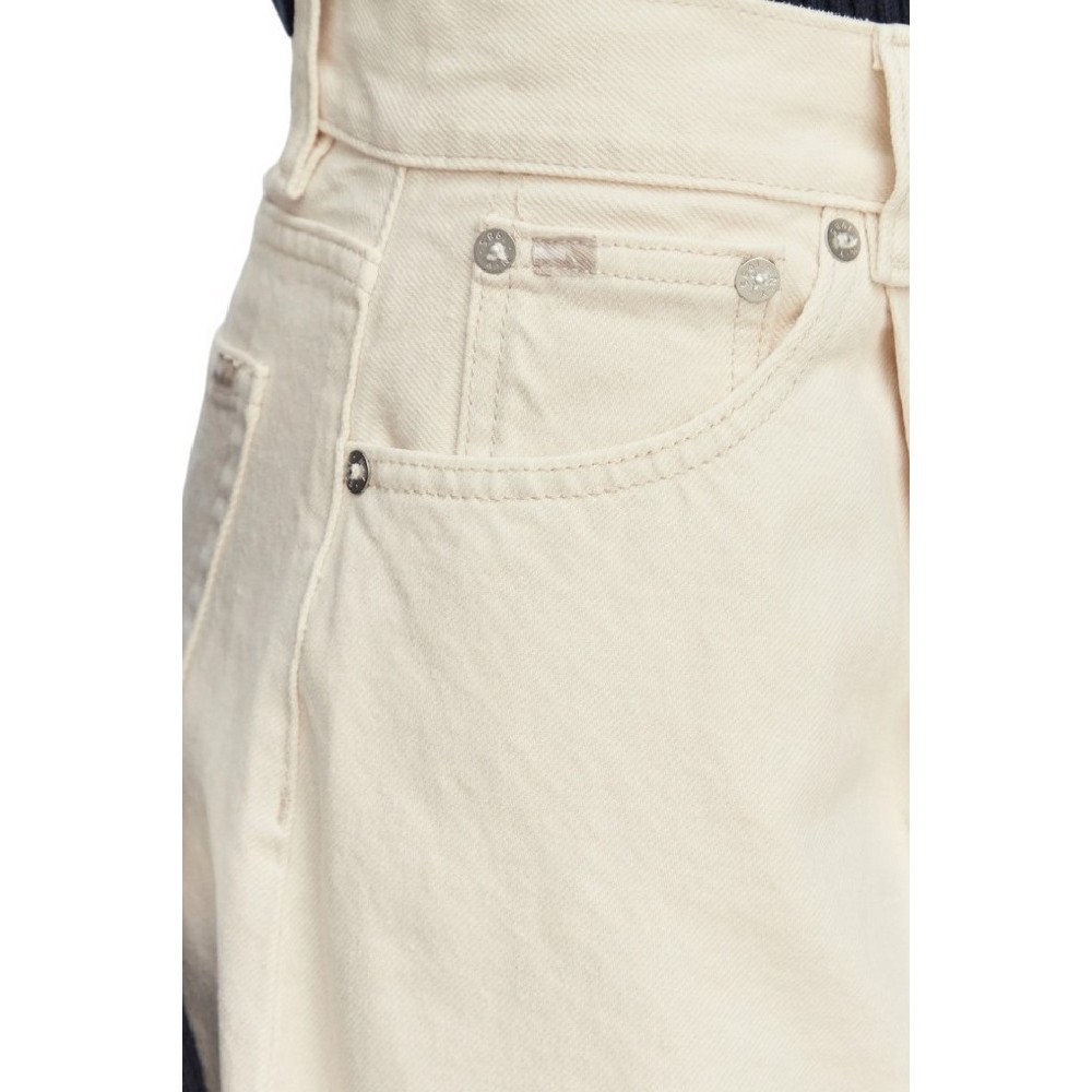 TOMMY JEANS MID RISE BAGGY PLEAT BJ6004 ΤΖΙΝ ΠΑΝΤΕΛΟΝΙ ΓΥΝΑΙΚΕΙΟ DENIM WHITE