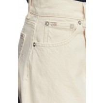 TOMMY JEANS MID RISE BAGGY PLEAT BJ6004 ΤΖΙΝ ΠΑΝΤΕΛΟΝΙ ΓΥΝΑΙΚΕΙΟ DENIM WHITE