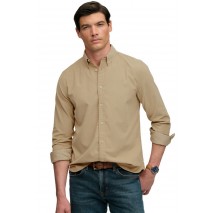SUPERDRY CLASSIC NEEDLE CORD SHIRT ΠΟΥΚΑΜΙΣΟ ΑΝΔΡΙΚΟ BEIGE