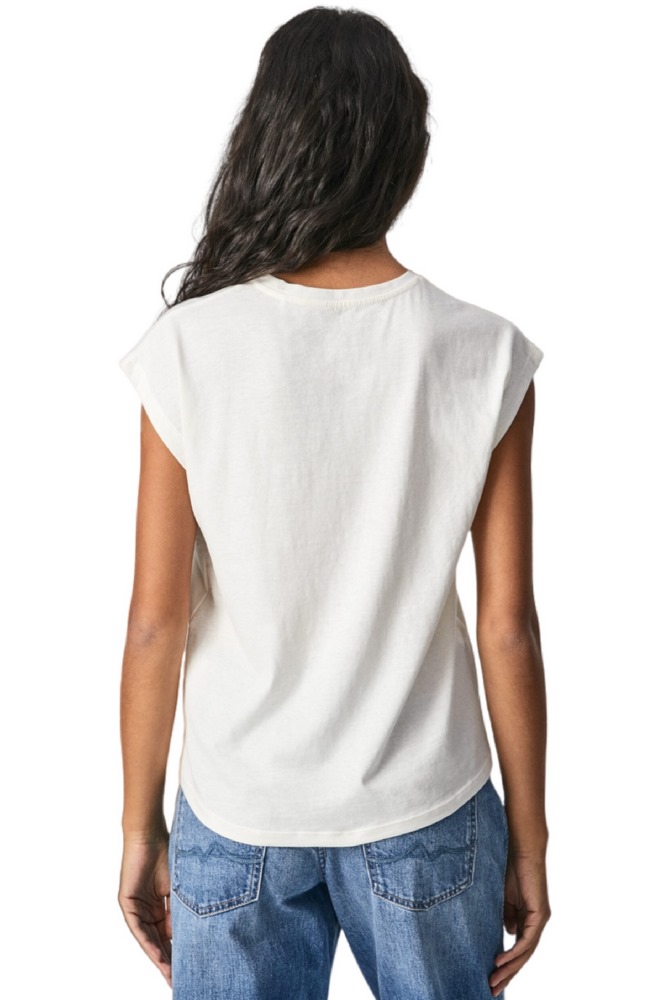 PEPE JEANS BLOOM T-SHIRT  ΓΥΝΑΙΚΕΙΟ WHITE