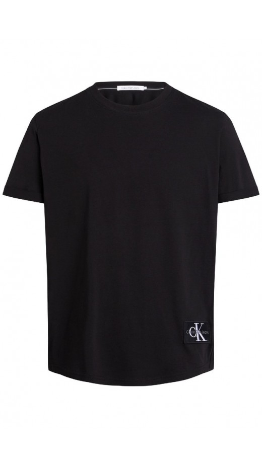 CALVIN KLEIN JEANS BADGE ROUND HEM TEE T-SHIRT ΑΝΔΡΙΚΟ BLACK