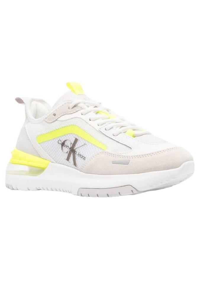 CALVIN KLEIN JEANS COMFAIR RUNNER SU-MESH MONO W ΠΑΠΟΥΤΣΙ ΓΥΝΑΙΚΕΙΟ WHITE