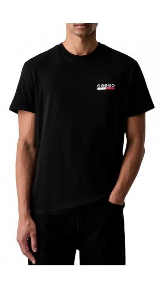 TOMMY JEANS REG DNA PLAY T-SHIRT ΜΠΛΟΥΖΑ ΑΝΔΡΙΚΗ BLACK