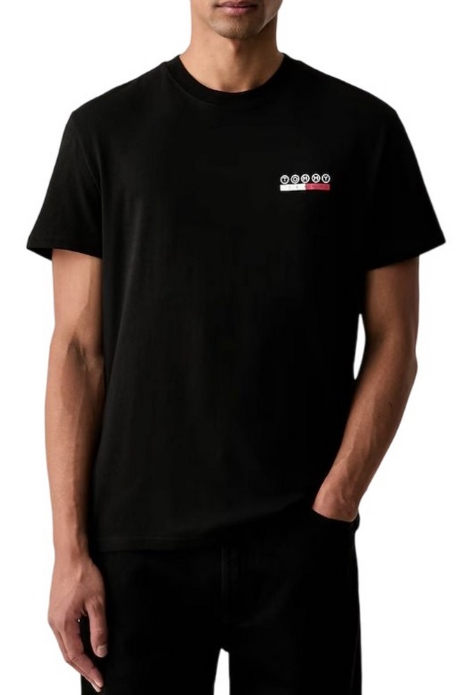 TOMMY JEANS REG DNA PLAY T-SHIRT ΜΠΛΟΥΖΑ ΑΝΔΡΙΚΗ BLACK