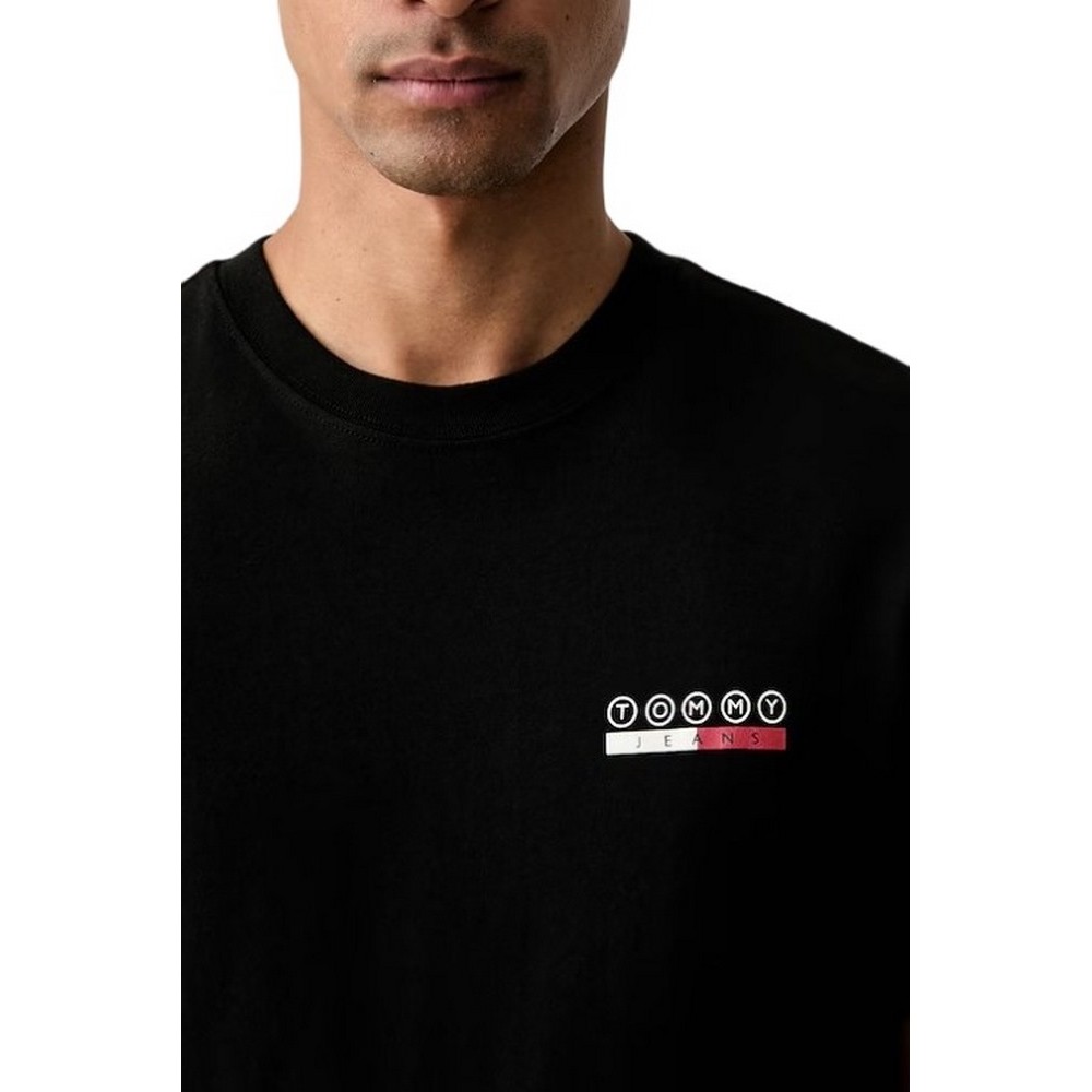 TOMMY JEANS REG DNA PLAY T-SHIRT ΜΠΛΟΥΖΑ ΑΝΔΡΙΚΗ BLACK