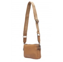 CALVIN KLEIN WEBBING 2X STRAP CAMERA BAG ΤΣΑΝΤΑ ΓΥΝΑΙΚΕΙΑ BEIGE