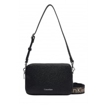 CALVIN KLEIN WEBBING 2X STRAP CAMERA BAG ΤΣΑΝΤΑ ΓΥΝΑΙΚΕΙΑ BLACK