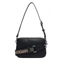 CALVIN KLEIN WEBBING 2X STRAP CAMERA BAG ΤΣΑΝΤΑ ΓΥΝΑΙΚΕΙΑ BLACK
