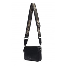 CALVIN KLEIN WEBBING 2X STRAP CAMERA BAG ΤΣΑΝΤΑ ΓΥΝΑΙΚΕΙΑ BLACK