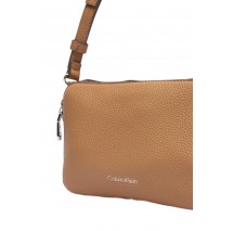 CALVIN KLEIN WEBBING 2X STRAP CAMERA BAG ΤΣΑΝΤΑ ΓΥΝΑΙΚΕΙΑ BEIGE