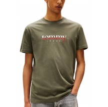 TOMMY JEANS REG DNA TEE EXT T-SHIRT ΜΠΛΟΥΖΑ ΑΝΔΡΙΚΗ MILITARY GREEN