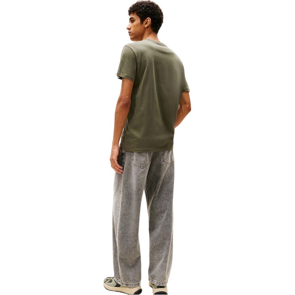 TOMMY JEANS REG DNA TEE EXT T-SHIRT ΜΠΛΟΥΖΑ ΑΝΔΡΙΚΗ MILITARY GREEN