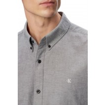 CALVIN KLEIN JEANS SOLID OXFORD CLASSIC SHIRT ΠΟΥΚΑΜΙΣΟ ΑΝΔΡΙΚΟ BLACK