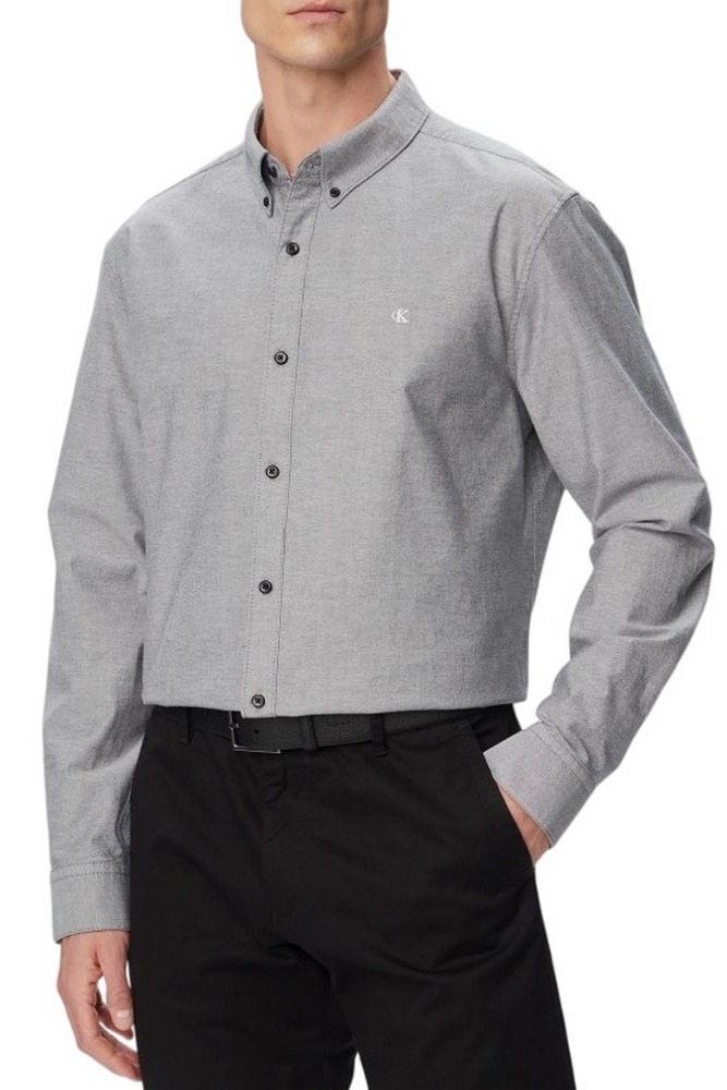 CALVIN KLEIN JEANS SOLID OXFORD CLASSIC SHIRT ΠΟΥΚΑΜΙΣΟ ΑΝΔΡΙΚΟ BLACK