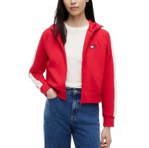 TOMMY JEANS REG BADGE TRACK HOOD EXT ΖΑΚΕΤΑ ΦΟΥΤΕΡ ΓΥΝΑΙΚΕΙΑ RED