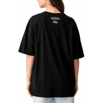 HUGO BOSS OVERSIZED TEE JERSEY T-SHIRT ΜΠΛΟΥΖΑ ΓΥΝΑΙΚΕΙΑ BLACK/BLACK