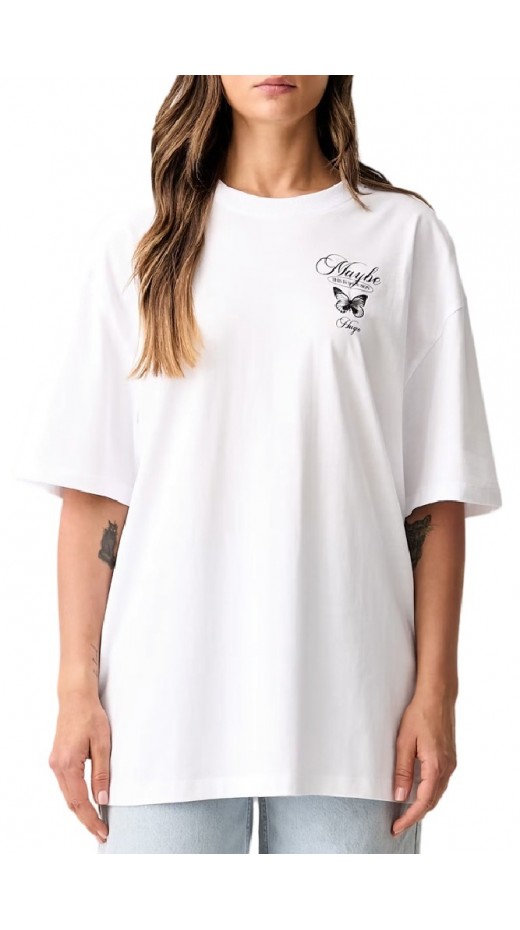 HUGO BOSS OVERSIZED TEE JERSEY T-SHIRT ΜΠΛΟΥΖΑ ΓΥΝΑΙΚΕΙΑ WHITE