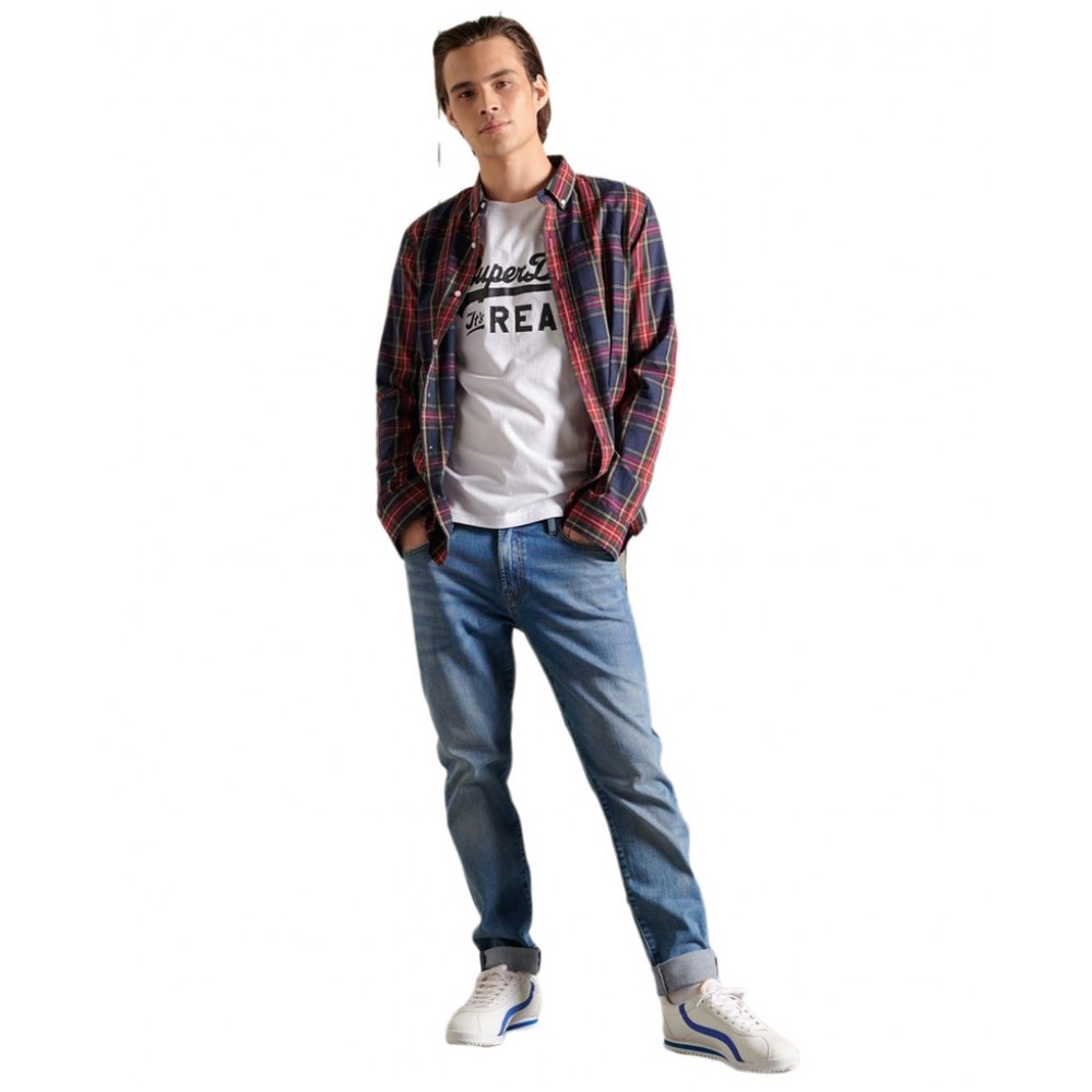 ΠΟΥΚΑΜΙΣΟ CLASSIC LONDON  ΑΝΔΡΙΚΟ SUPERDRY RED