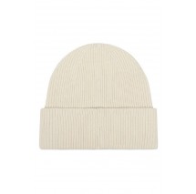 CALVIN KLEIN MONOLOGO PATCH RIB BEANIE ΣΚΟΥΦΟΣ ΑΝΔΡΙΚΟΣ OFF WHITE