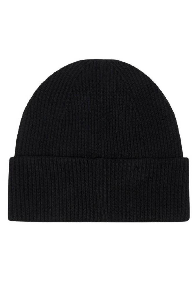 CALVIN KLEIN MONOLOGO PATCH RIB BEANIE ΣΚΟΥΦΟΣ ΑΝΔΡΙΚΟΣ BLACK